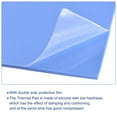 thumbnail image 3 of Uxcell Thermal Pad Heat Conduction Silicone Pads 100 x 100 x 2.5 mm 1.5W Gap Filler Blue 1 Pack, 3 of 5