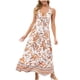 thumbnail image 1 of Vestido sin Mangas para las Mujeres Vestido de Tobillo Impreso Casual con Cuello en V, Vestido de Verano Ligero de Algodón de Imitación para el Hogar, el Uso Diario Y las Cuatro Estaciones, 1 of 8