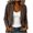 Coffee, variant on Women Button Down Long Sleeve Blazer Jacket Casual Business Work Loose Fit Suit Jacket Office Career Blazer, Gold XXL