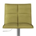 thumbnail image 2 of Simpli Home Nadia Contemporary Adjustable Bar Stool In Acid Green Linen Look Fabric, 2 of 6
