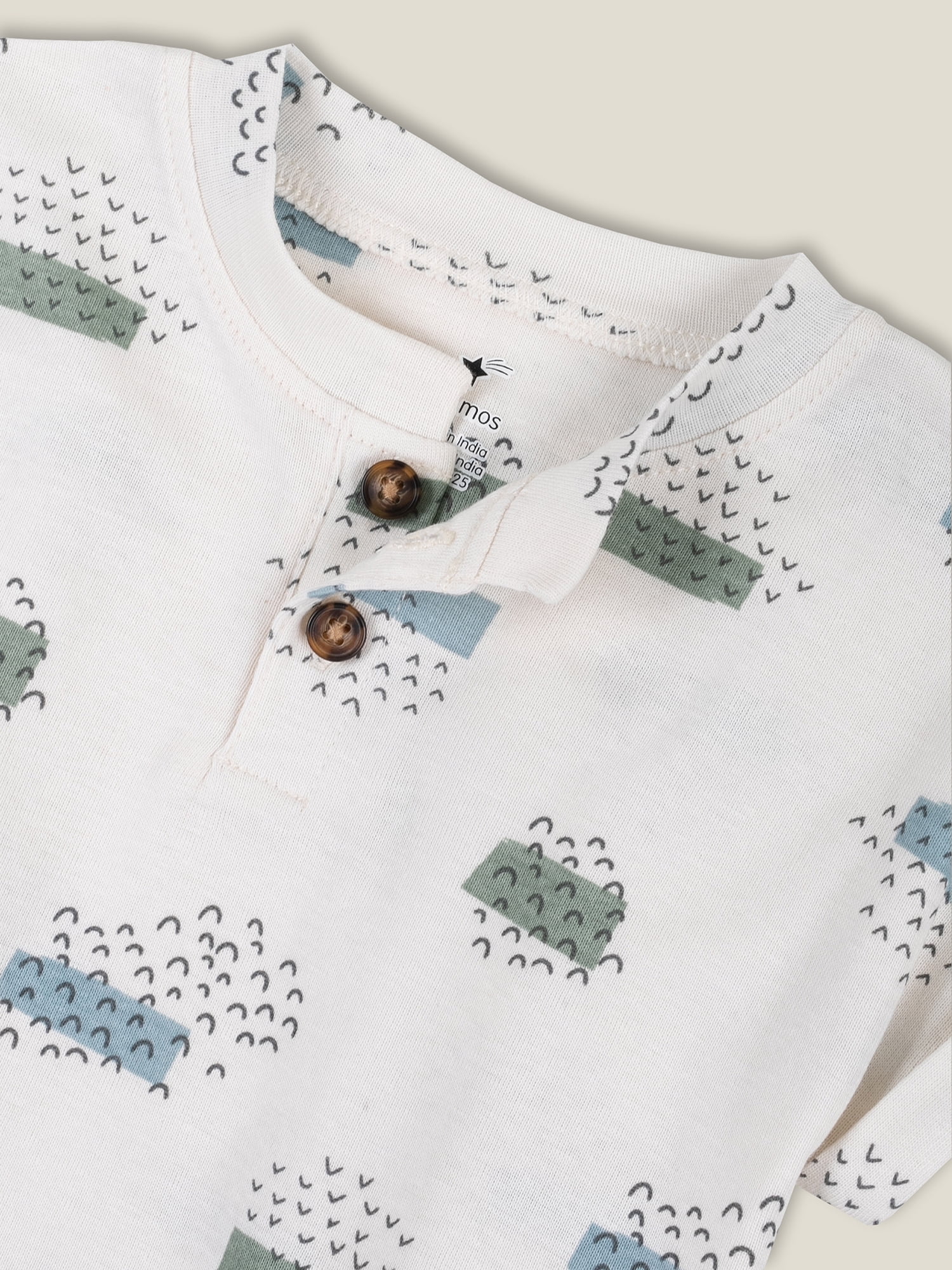 Little Star Organic Baby Boy 6Pc Mix and Match Outfit Set, Arona