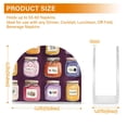 thumbnail image 4 of Yayeee Napkin Holder for Table Set of 2 Kitchen Paper Tissue Organization, Purple Jam, 4 of 8