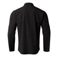 thumbnail image 4 of Camisas Para Hombre Manga Corta Camisa de hombre Manga larga Hebilla abierta Camisa casual a cuadros Top (Black, XXL), 4 of 5