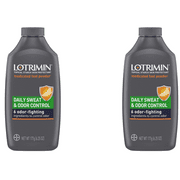 (2 pack) (2 pack) Lotrimin Daily Sweat & Odor Control Medicated Foot Powder, 6.25 oz