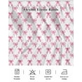 thumbnail image 5 of Cute Pink Bow Wrap Around Bed Skirts for King Bed 16" Drop, Bed Skirt with Adjustable Elastic Belt Dust Ruffle Bed Valance for Bedroom Hotel Luxury White Sweet Modern Watercolor Bed Frame Cover, 5 of 7