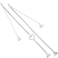 thumbnail image 6 of Raindrops Rhinestone Strap Decoration 1 Pair Bra Straps Metal Silver Women Daily Wear 17.72x0.59x0.20In, 6 of 8