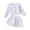 White, variant on Sngxgn Girl's Two Piece Outfits Ruffle Trim Short Sleeve T Shirt and Skirt Sets(White,130)