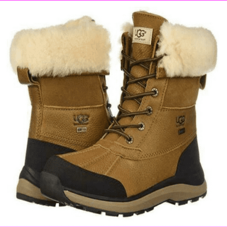 Ugg Women's Non-wicking nylon lace Cuffable shaft Snow Boots 9/Brown/Black