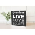 thumbnail image 2 of Grandma Love Spoil Slate Grey Heart 10 x 10 Wood Tabletop Sign Plaque, 2 of 4