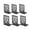 A, variant on Leodye 1 Pair Metal Non-Slip Bookend Bracket Heavy Duty Book End office Desk Book Stopper for Books Magazines Files Storage -7.01 × 3.54 IN