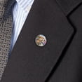 thumbnail image 3 of Rabbits Bunnies Hampster Backyard Flower Selfie Metal 0.75" Lapel Hat Pin Tie Tack Pinback, 3 of 5