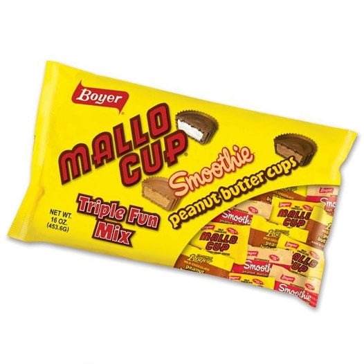 Boyer Triple Fun Mix Assorted Mallo Smoothie Peanut Butter Cups, Party Size, 16 oz