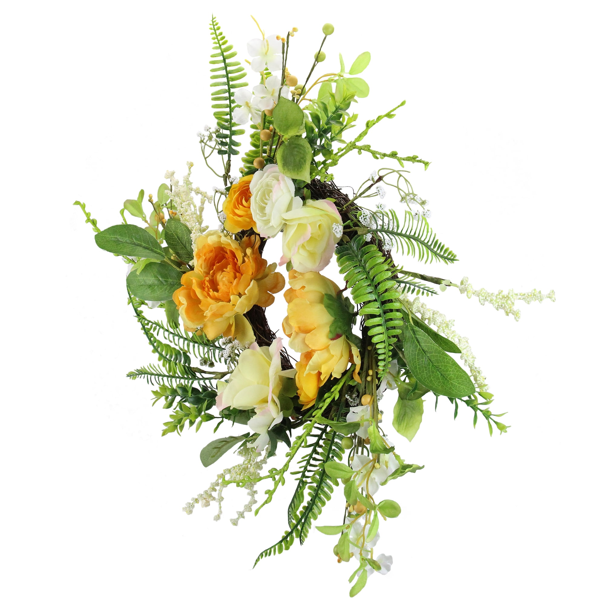 Northlight Floral Polyester Wreath, 16" (Multi-color)