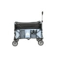 thumbnail image 2 of Ozark Trail Adult Height Adjustable Quad Fold Camping Cart Wagon, Blue, 2 of 6