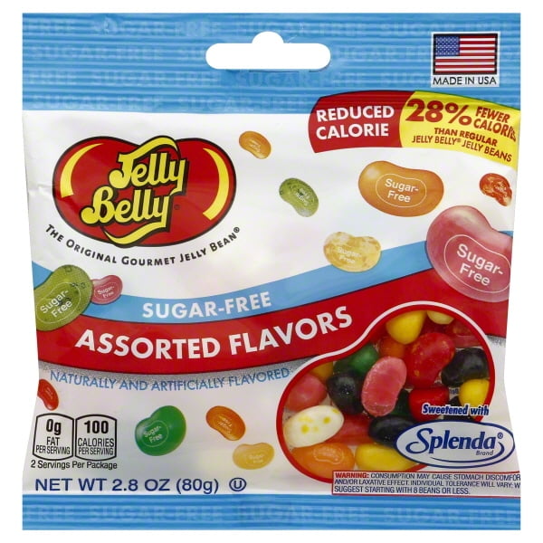 Jelly Belly SugarFree Assorted Flavors Candy Beans, 2.8 Oz. Walmart