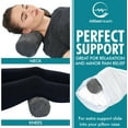 TRAHOORound Cervical Roll Cylinder Bolster Pillow with Removable