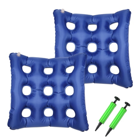 2 Pack Air Inflatable Seat Cushion Seat Pad for Wheelchair Home Office Medical