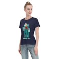 thumbnail image 4 of Women's Basic Short Sleeve T-Shirt Super Saiyan, 4 of 6