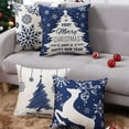 thumbnail image 2 of GymChoice Christmas Decor Pillow Covers,18 X 18 Inches Set of 4 Black and Red Buffalo Plaid Farmhouse Throw Pillowcases Cotton Linen Vintage Cushion Covers Pillow Shams Cases Slipcovers, 2 of 6