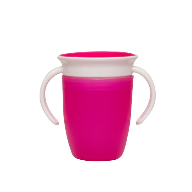 Vaso entrenador antiderrame 360 CHIQUI MUNDO rosa para bebé antiderramante