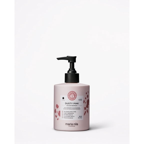 Maria Nila Colour Refresh, Dusty Pink 10.1 Fl Oz, Dark Pink Pastel Hair Mask, Semi-Permanent Pigments, 100% Vegan & Sulfate/Paraben free
