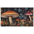 thumbnail image 7 of Black Mushrooms Butterfly Spring Kitchen Rugs Set, 17x29 +17x47, Cushioned and Non-Skid, Washable for Kitchen, Living Room, Office Gift for Friends, Family, 7 of 7