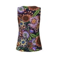 thumbnail image 5 of Sigee Vintage Floral for Women's Workout Tank Top,Running Tank Tops,Sleeveless Gym ClothesLarge, 5 of 8