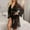 #01Black, variant on Kiplyki Flash Womens Sleepshirts Mesh Deep V Lace Pajamas Side Slit Sling Skirt Extended Home Dress Dress Set