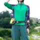 thumbnail image 3 of MHFRRA Camiseta de Manga Larga con Protección Solar para Mujer, Ligera, de Secado Rápido, para deportes Al Aire Libre, Senderismo y Montañismo. Verde, 3 of 8