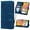 Blue, variant on for Google Pixel 8 Case, Flower Embossed PU Leather Shockproof Magnetic Flip Cover Card Holders Wallet Purse Phone Case for Google Pixel 8, Blue