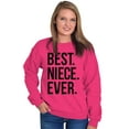 thumbnail image 3 of Best Niece Ever Cute Family Relative Women Plus Size Crewneck Sweatshirt Brisco Brands 5X, 3 of 5