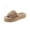 Brown, variant on Women's Cloud Comfort Home Slippers - Open-Toe Design with Plush Faux Fur Lining