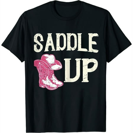 Funny Cowgirl Graphic Women Girls Cowgirl Western Rodeo T-Shirt