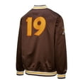 thumbnail image 3 of Men's Mitchell & Ness Tony Gwynn Brown San Diego Padres Legends Collection Vintage Satin Full-Snap Jacket, 3 of 7
