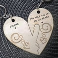 thumbnail image 3 of Valentines Couple Keychain - You Hold The Key To My Heart Couple Keychain For Him And Her -sz.10261, 3 of 5