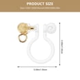 thumbnail image 4 of EeaseCA 8PCS U Shaped Ear Clips Ear Stud Ear Clip Converter Earring DIY Accessories, 4 of 7
