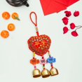 thumbnail image 4 of vnanda Chinese-style Wind Chime Sachet Spring Festival Car Pendant Vibrant Color Embroidery Pattern Metal Bell Wind Chimes Hanging Decor Wind Chimes Pendant, 4 of 8