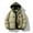 Khaki, variant on Aueoeo Men Down Jacket Puffer Winter Jacket with Hooded Packable Lightweight Windproof Insulated Warm Coat on Clearance