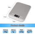 thumbnail image 2 of Smart Digital Scale with LCD Display for Kitchen Stainless Steel, 5kg/11lbs, Multifunctional Food Scale, Rechargeable, 2 of 3