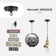 thumbnail image 5 of Vintage Ceiling Rose Hook Plate Holder Chandelier Lamp Light Fitting Roof 2pcs, 5 of 5