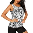 thumbnail image 2 of KLL Fall Forest Print Womens Tank Top Sleeveless Workout Tops Athletic Running Shirts Yoga Gym Clothes-XX-Large, 2 of 7
