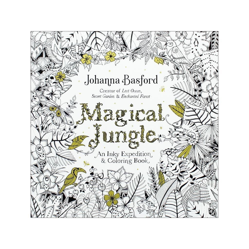 Magical Jungle An Inky Expedition and Coloring Book for Adults Walmart