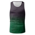 thumbnail image 4 of Summer Refreshing And Fashionable New Gradient Color 3D Printed Tank Top T-shirtL, 4 of 5