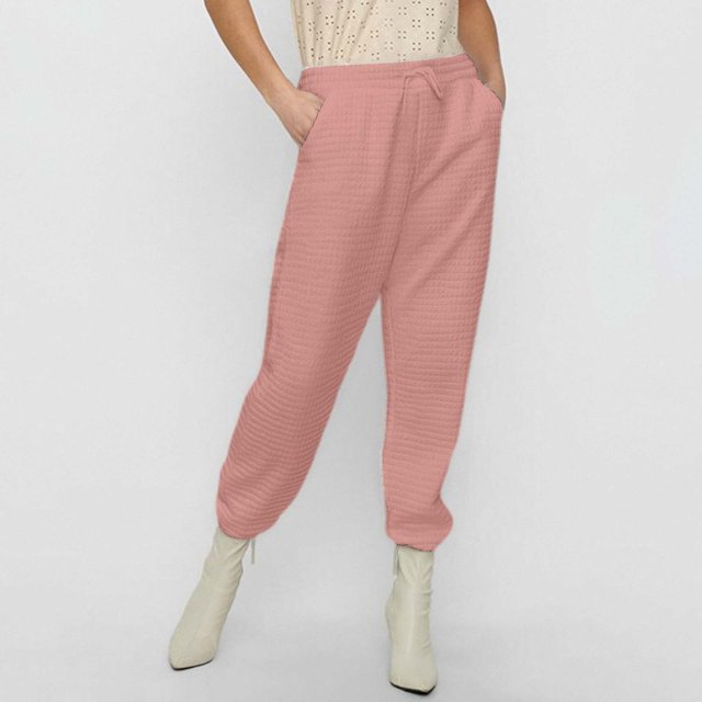 WILLBEST Pantalones Casuales elegantes para Mujer, Pantalones Deportivos Cómodos para Uso Diario, Diseño Elástico Versátil para Cualquier Temporada. Mediana