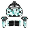 Skin Decal Wrap Compatible With HTC Vive Full Coverage Teal Splatter