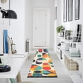 thumbnail image 4 of Yayeee Runner Rug for Bedroom 2'x6' Machine Washable Hallway Non Slip Mat, Green Geometric, 4 of 8