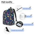 thumbnail image 5 of Balery Sea Inhabitans and Herb Vintage Canvas Backpack for Men and Women - Large Capacity, Durable Travel Laptop Bag for School, Work, Hiking, and Outdoor Activities, 5 of 7