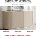 thumbnail image 6 of BFJDM Modern Fluted Buffet Sideboard Cabinet, 64 inch, 4 Doors, Adjustable Shelves, Storage Console for Dining Room, Rock Grey, 6 of 11