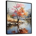 thumbnail image 2 of Designart "Maple Liveliness Palette II" Tree Maple Floater Framed Wall Art Prints, 2 of 5