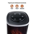 thumbnail image 3 of Comfort Zone 25" Oscillating Tower Space Heater with 3D Flame , Remote Control, Timer, 3 of 9